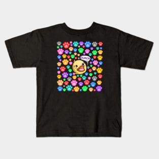 Quack with paws Kids T-Shirt